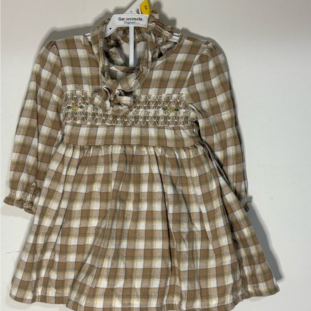 Daisy Fuentes Tan Plaid Dress